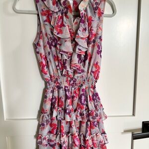 Floral Ruffle Dress by Misa